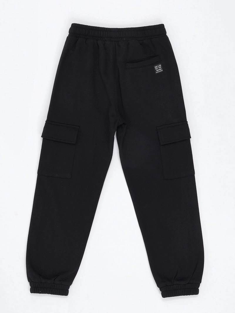 PANTALÓN DE BUZO NIÑO HARVEST BOLSILLO CARGO - 4