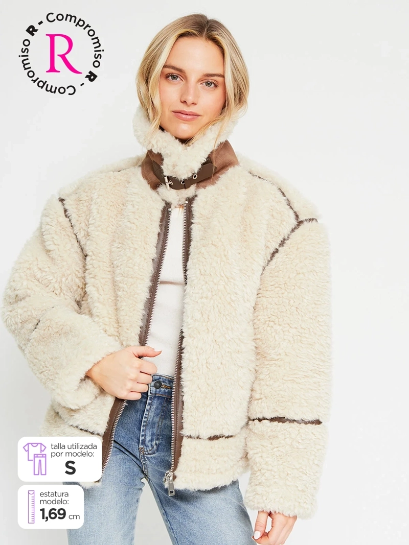 CHAQUETA MUJER INDEX CAZADORA EFECTO PIEL - 2