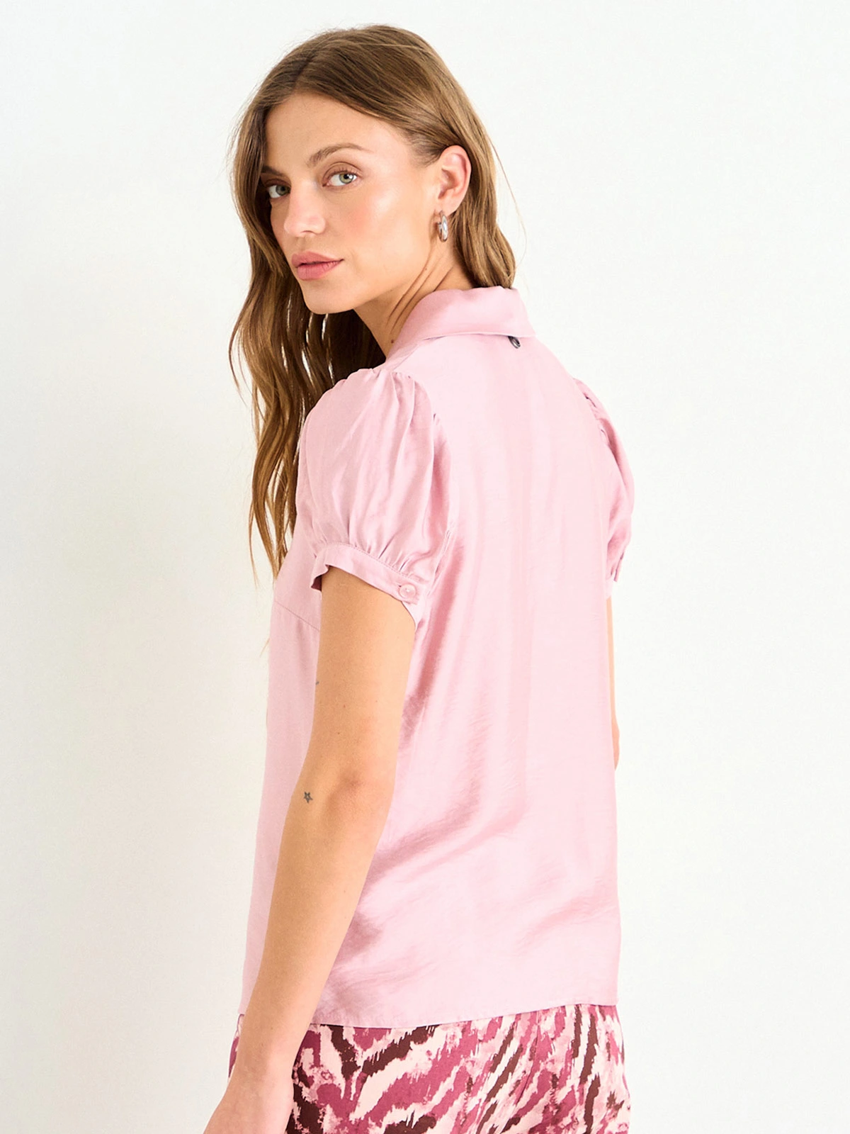 BLUSA MUJER IO ALGODÓN LISA - 4