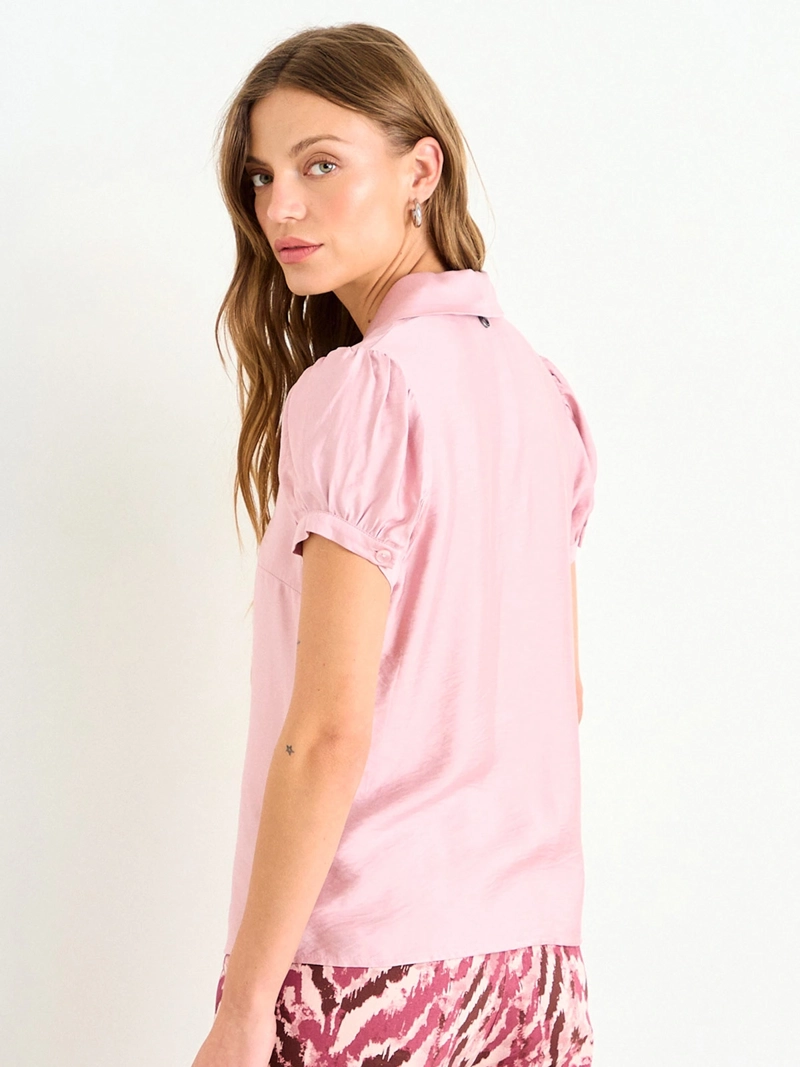 BLUSA MUJER IO ALGODÓN LISA - 4