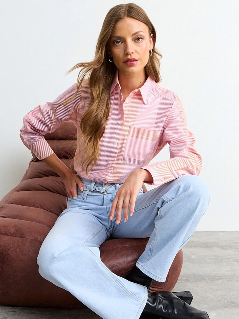BLUSA MUJER IO LISTADA BORDADO - 1