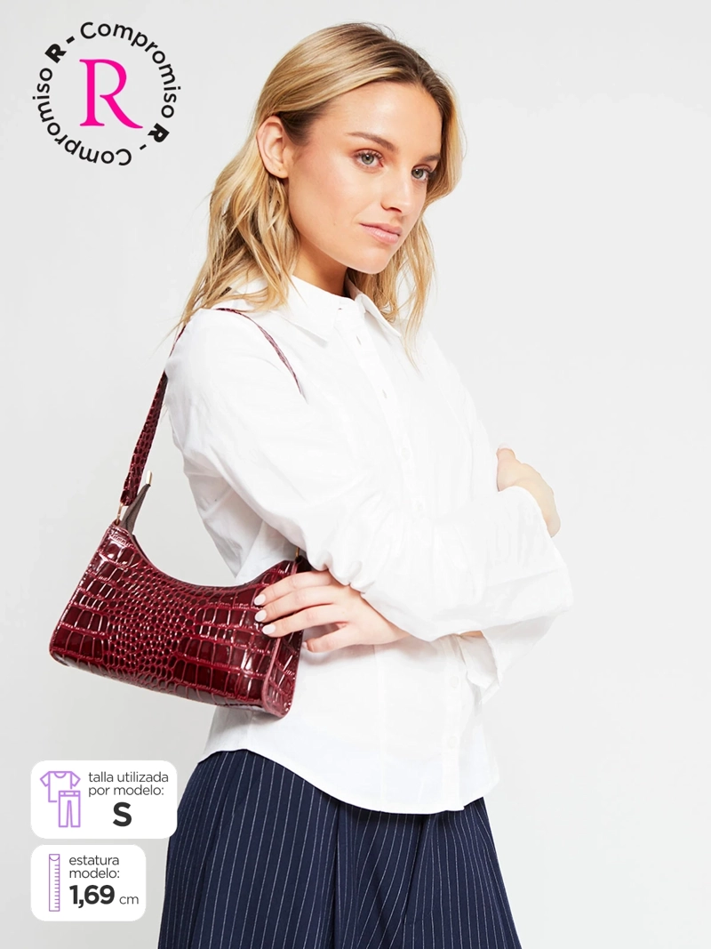 BLUSA MUJER INDEX ALGODÓN MANGA LARGA ENTALLADA - 1