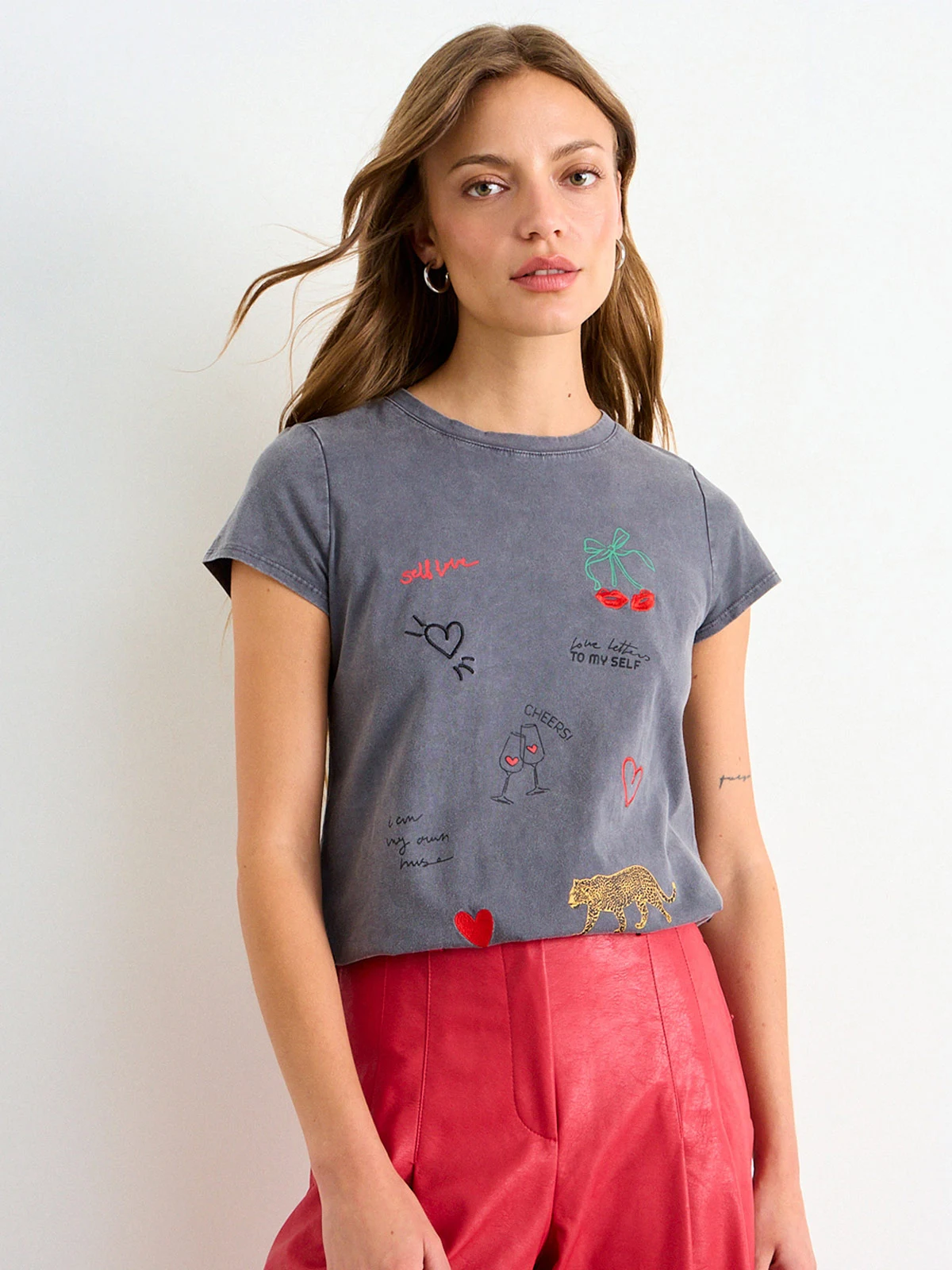POLERA MUJER IO ALGODÓN ESTAMPADA - 3