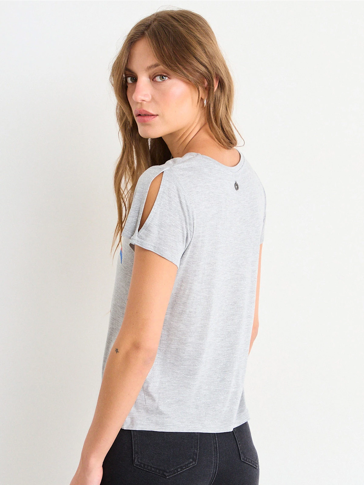 POLERA MUJER IO MANGA CORTA CASUAL - 4