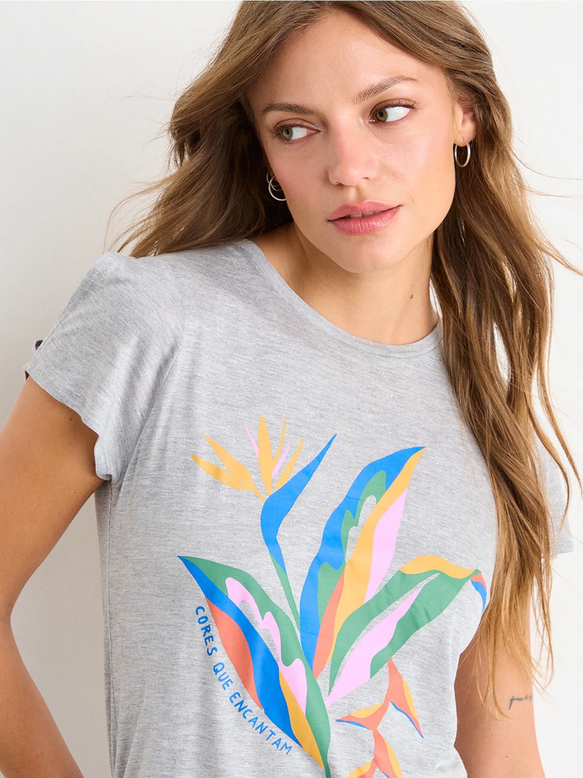 POLERA MUJER IO MANGA CORTA CASUAL - 5