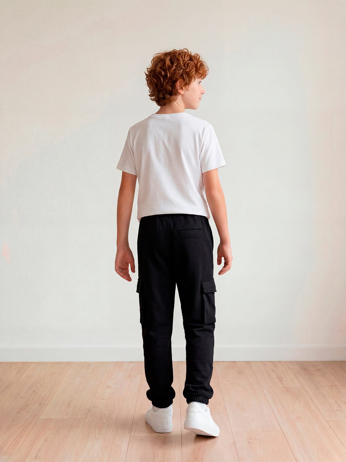 PANTALÓN DE BUZO NIÑO CLOUDBREAK ALGODÓN BOLSILLO CARGO - 2
