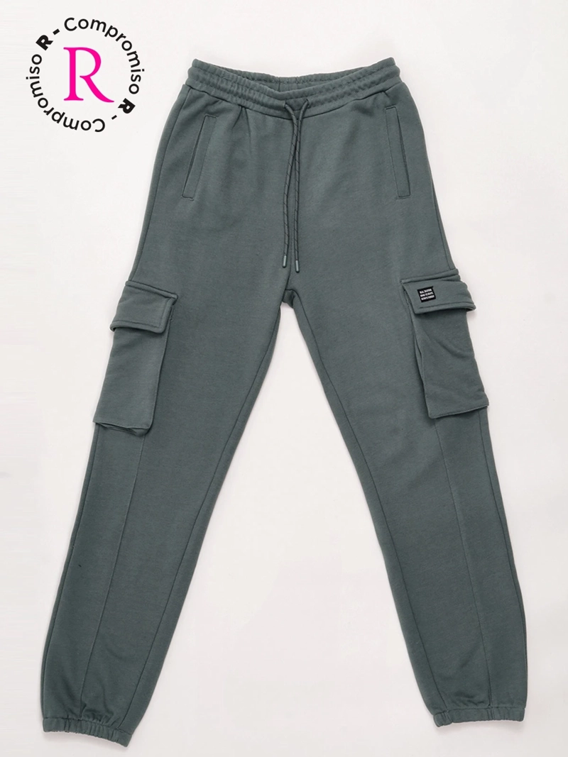 PANTALÓN DE BUZO NIÑO CLOUDBREAK ALGODÓN BOLSILLO CARGO - 3