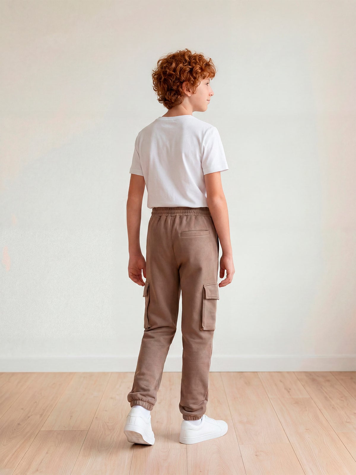 PANTALÓN DE BUZO NIÑO CLOUDBREAK ALGODÓN BOLSILLO CARGO - 2