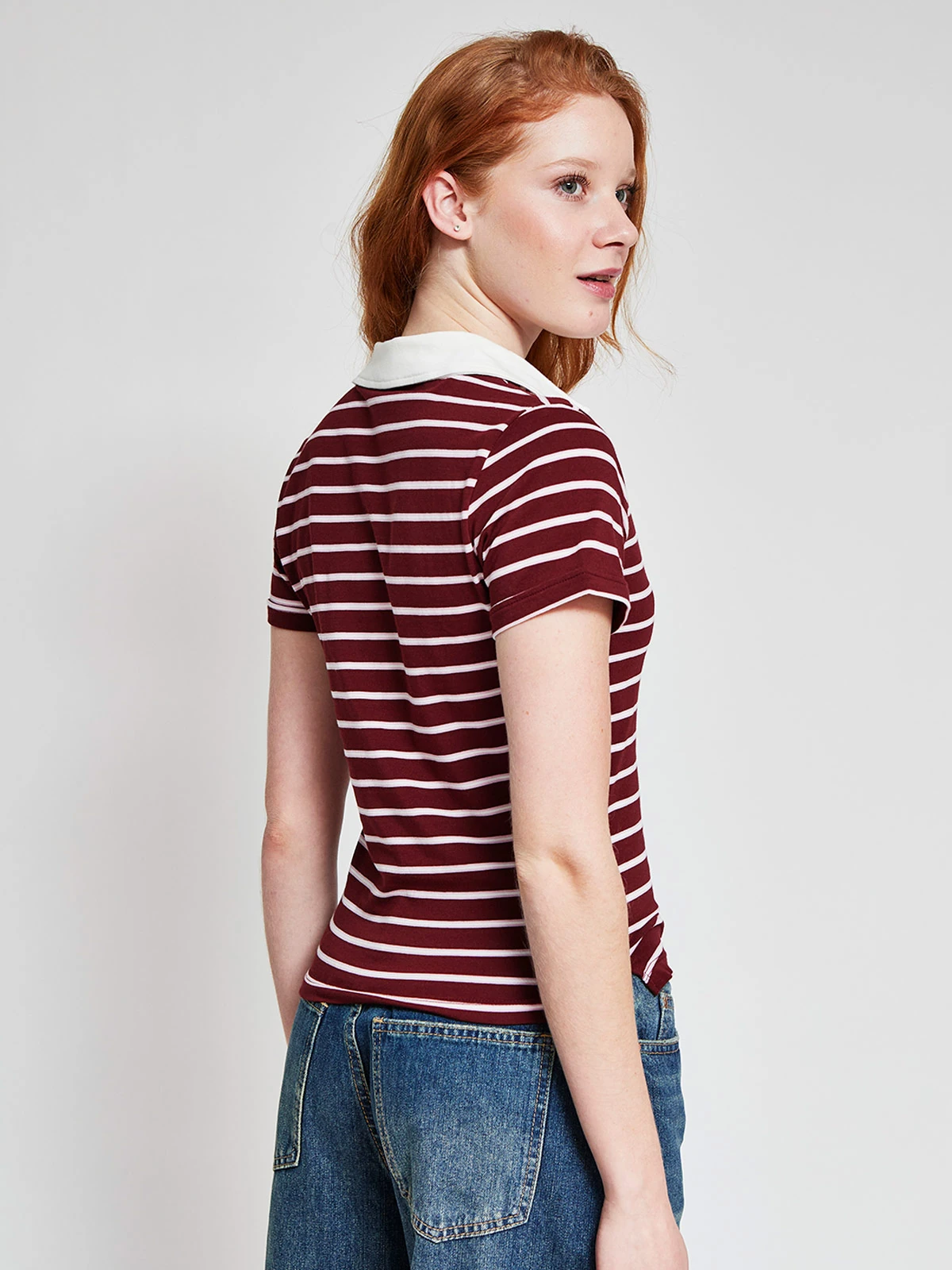 POLERA MUJER INDEX ALGODÓN CUELLO POLO MANGA CORTA - 2
