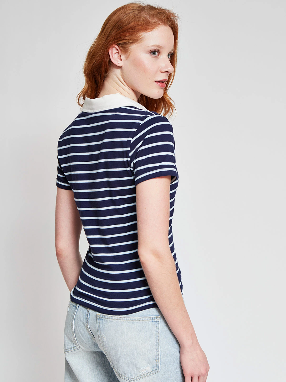 POLERA MUJER INDEX ALGODÓN CUELLO POLO MANGA CORTA - 2