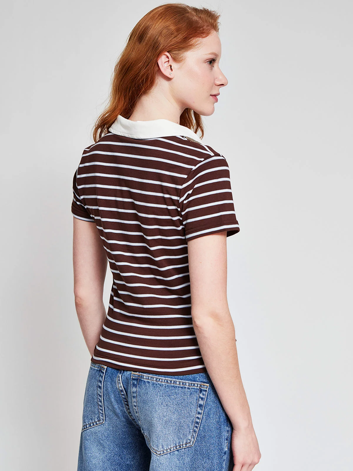 POLERA MUJER INDEX ALGODÓN CUELLO POLO MANGA CORTA - 2
