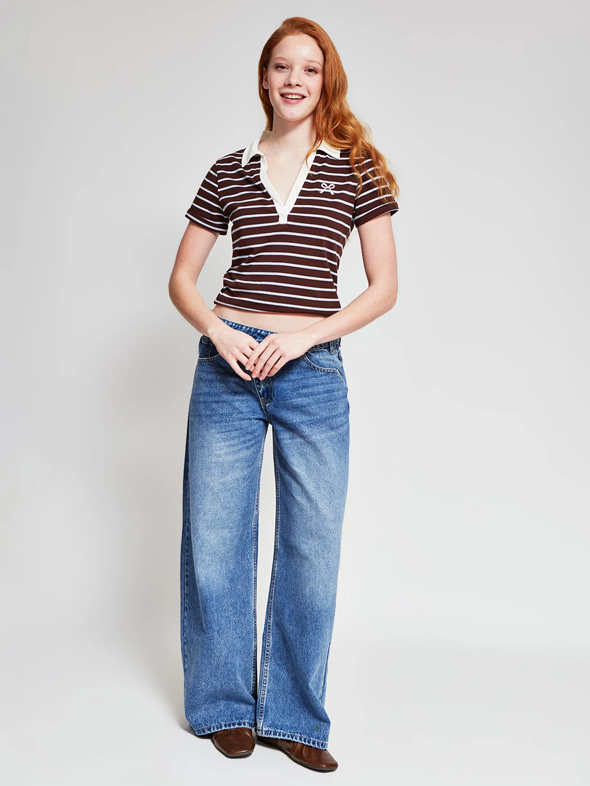 POLERA MUJER INDEX ALGODÓN CUELLO POLO MANGA CORTA - 4