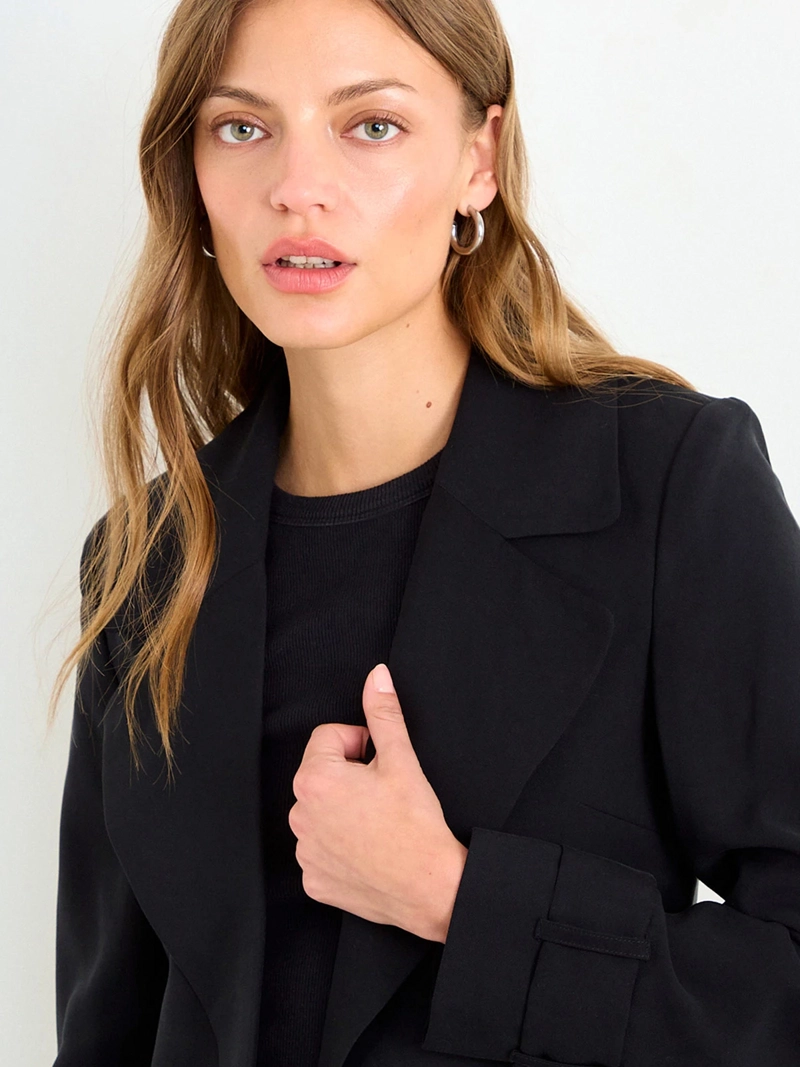 CHAQUETA MUJER IO TRENCH CROP IMPERMEABLE - 5