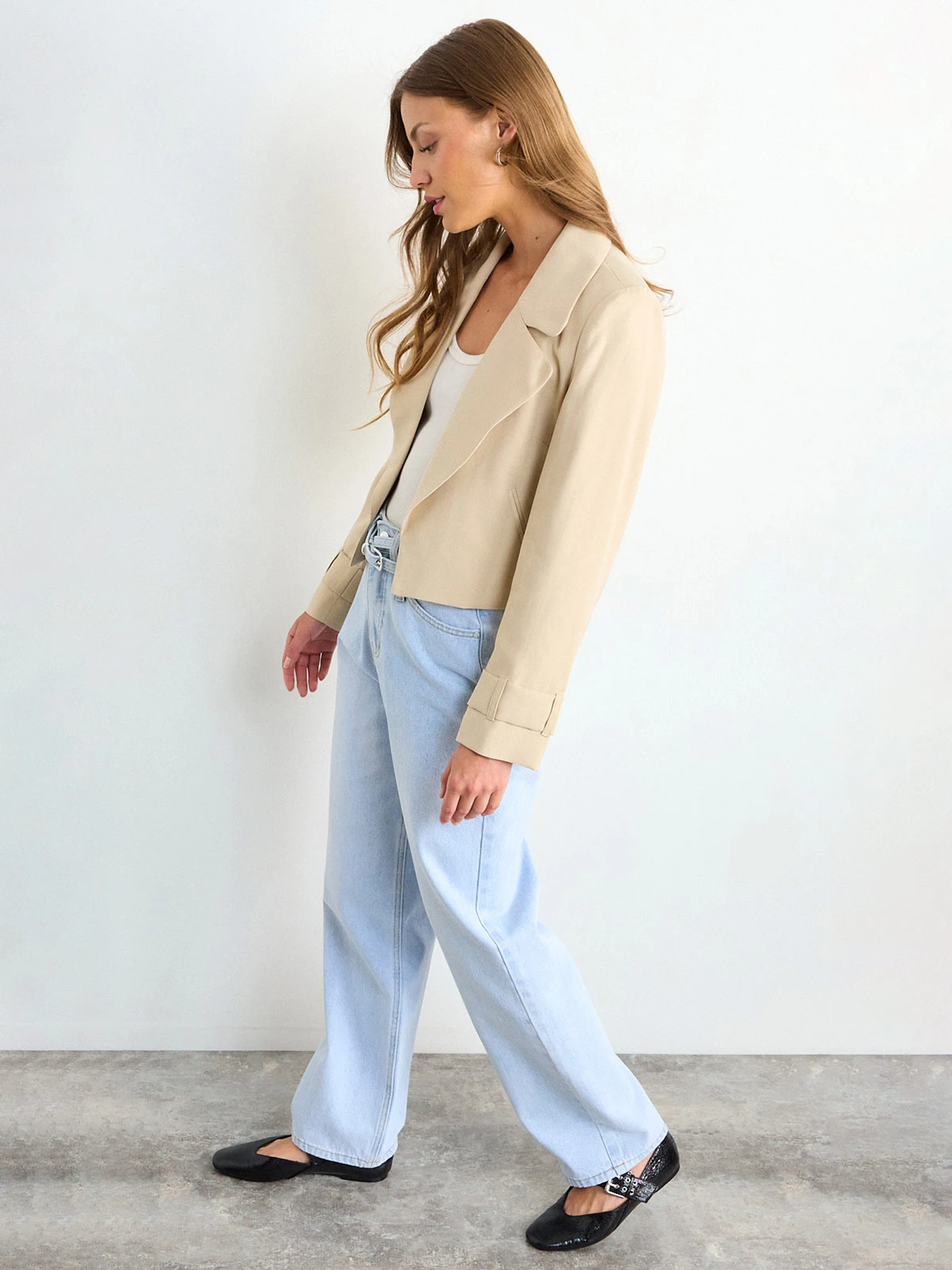 CHAQUETA MUJER IO TRENCH CROP IMPERMEABLE - 2