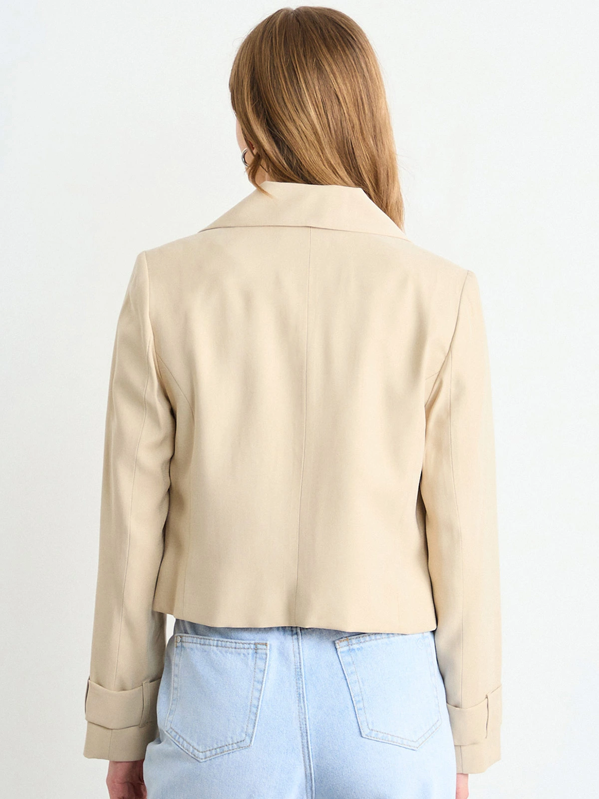 CHAQUETA MUJER IO TRENCH CROP IMPERMEABLE - 4