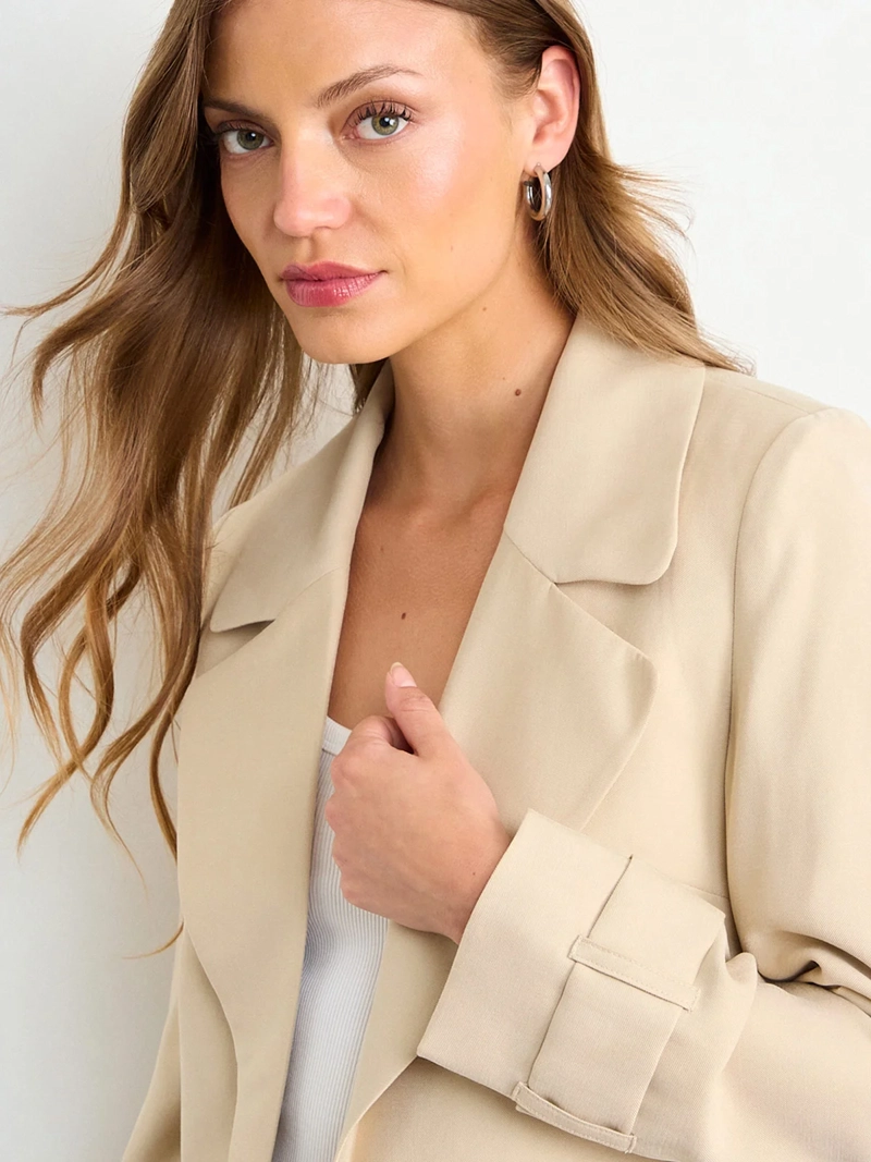CHAQUETA MUJER IO TRENCH CROP IMPERMEABLE - 5