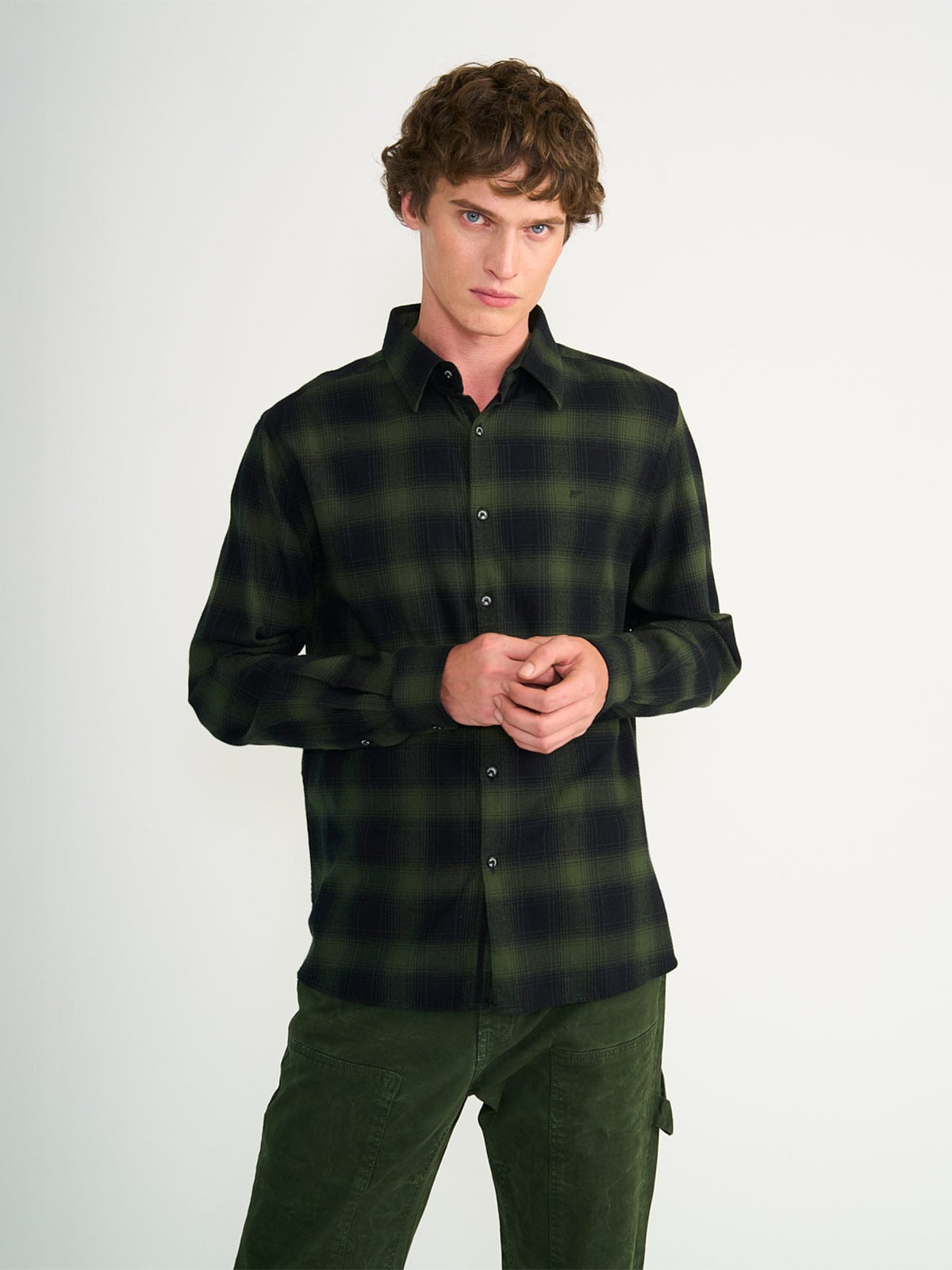 CAMISA HOMBRE ELLUS ALGODÓN MANGA LARGA - 1