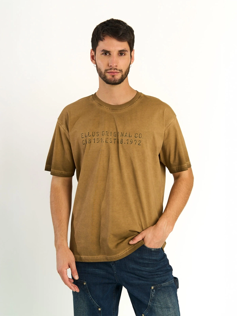POLERA HOMBRE ELLUS ALGODÓN MANGA CORTA - 1