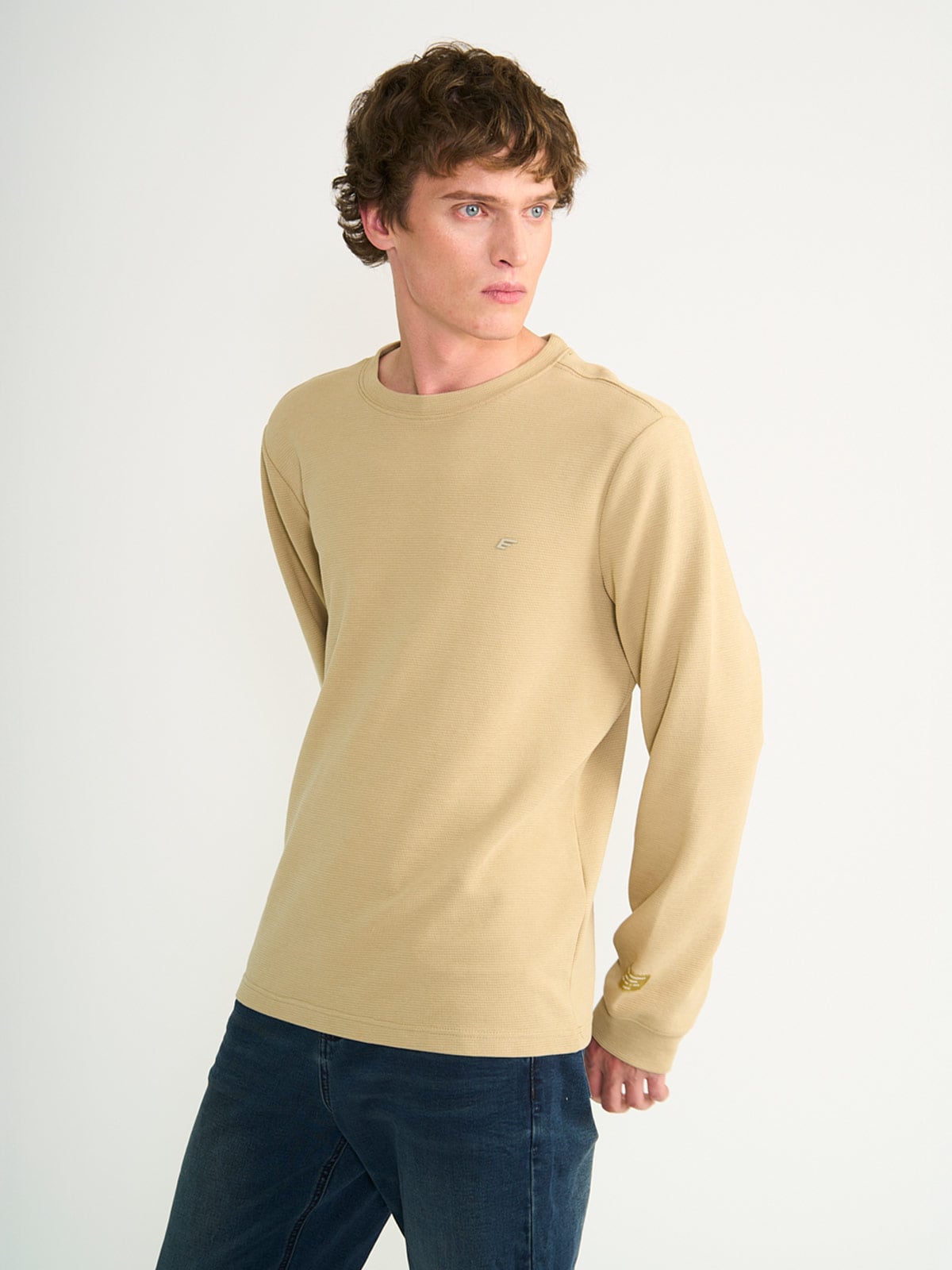 POLERA HOMBRE ELLUS ALGODÓN MANGA LARGA - 1