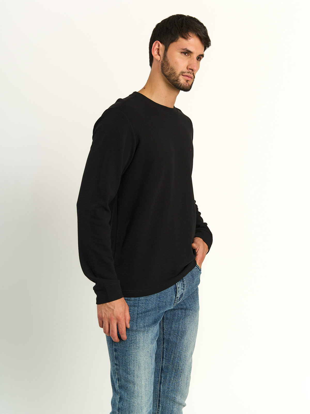POLERA HOMBRE ELLUS ALGODÓN MANGA LARGA - 2