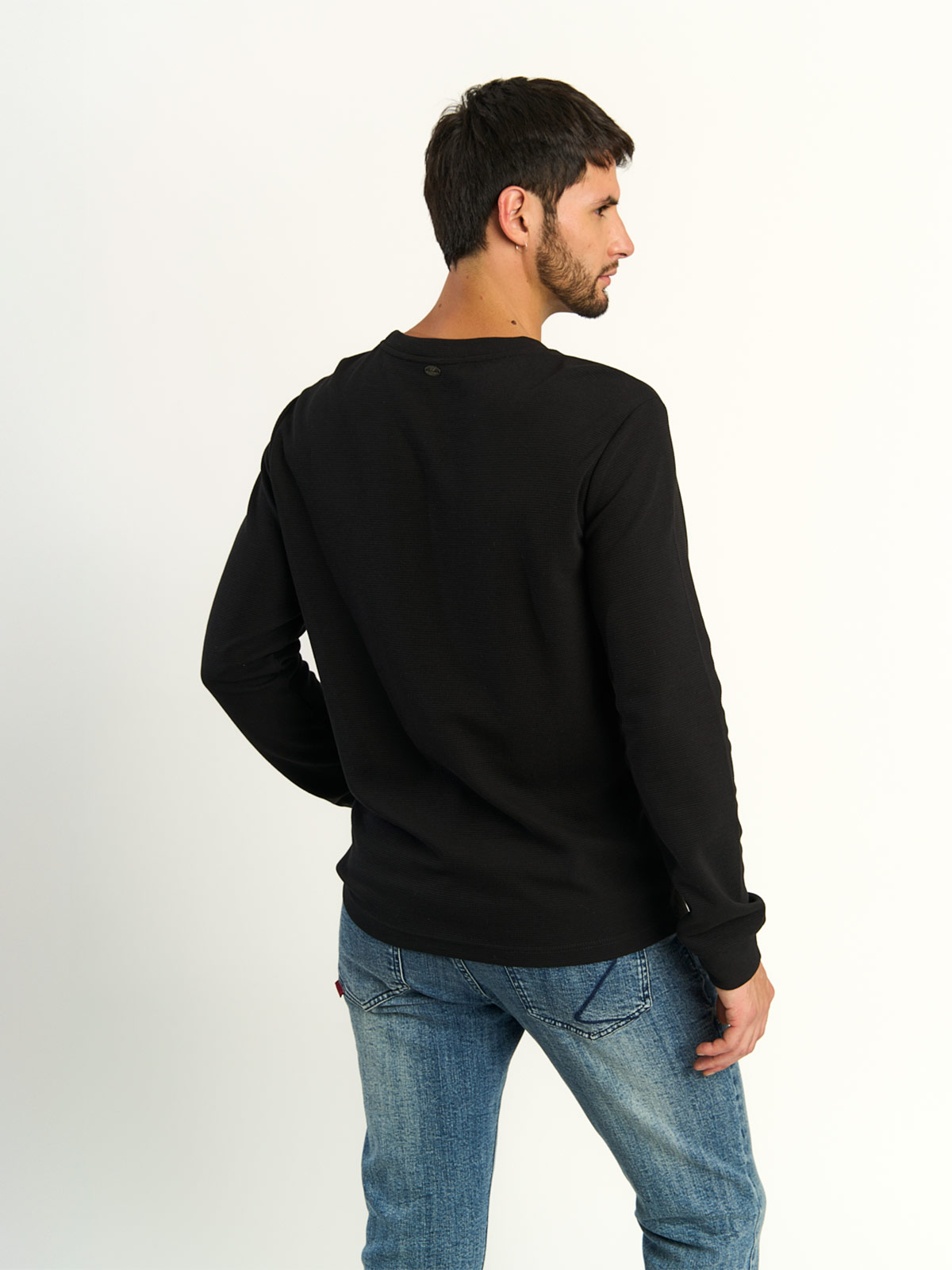 POLERA HOMBRE ELLUS ALGODÓN MANGA LARGA - 3
