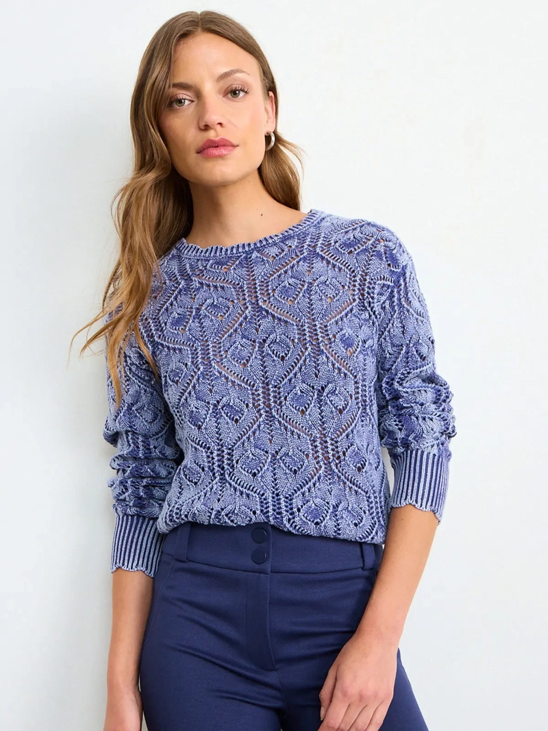 SWEATER MUJER IO ALGODÓN LISO - 3
