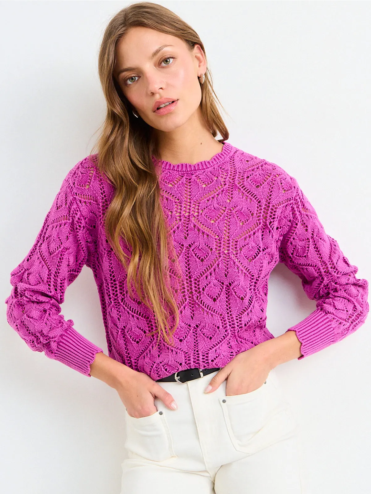 SWEATER MUJER IO ALGODÓN LISO - 3