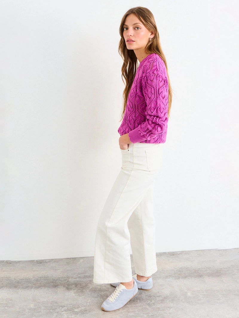 SWEATER MUJER IO ALGODÓN LISO - 2