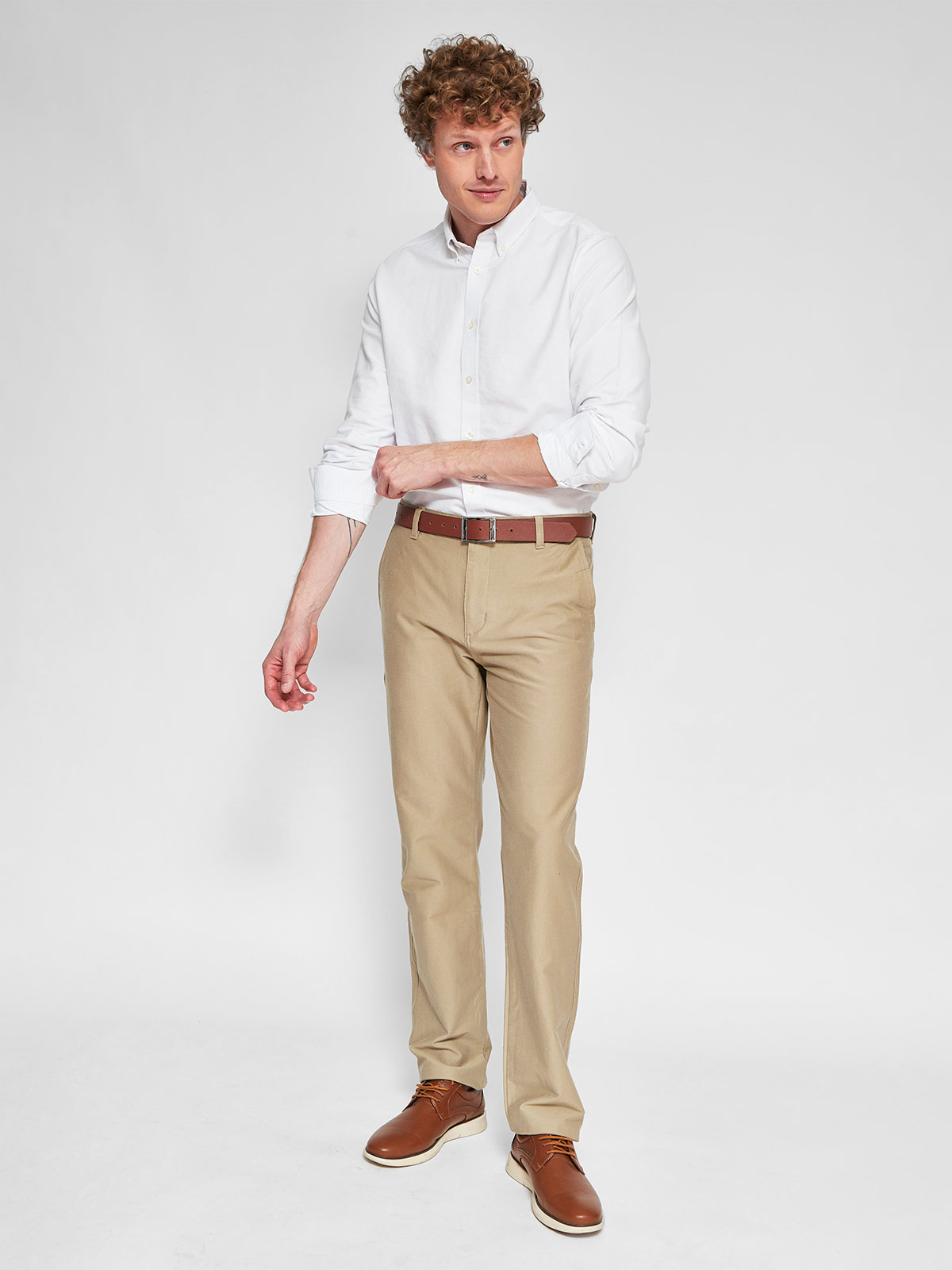 CAMISA HOMBRE CACHAREL ALGODÓN MANGA LARGA - 4