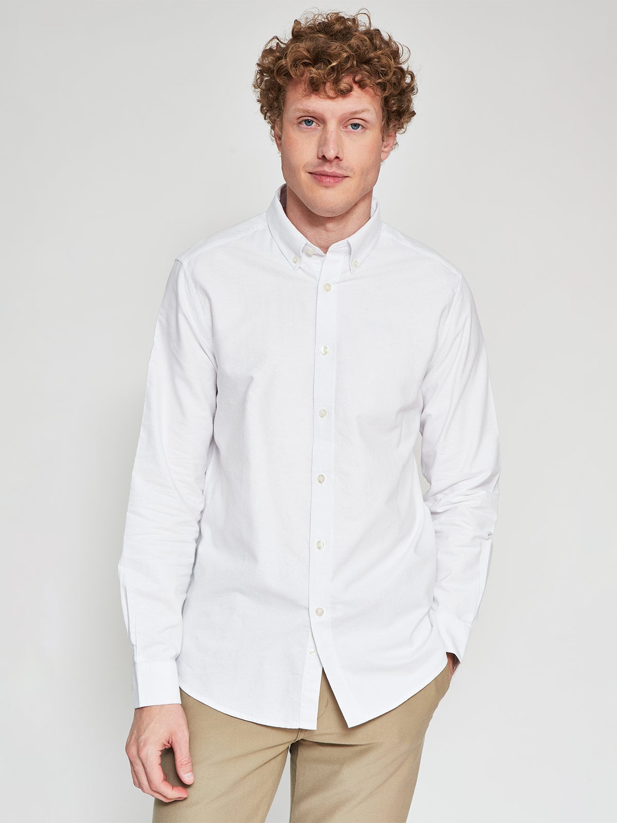 CAMISA HOMBRE CACHAREL ALGODÓN MANGA LARGA - 1