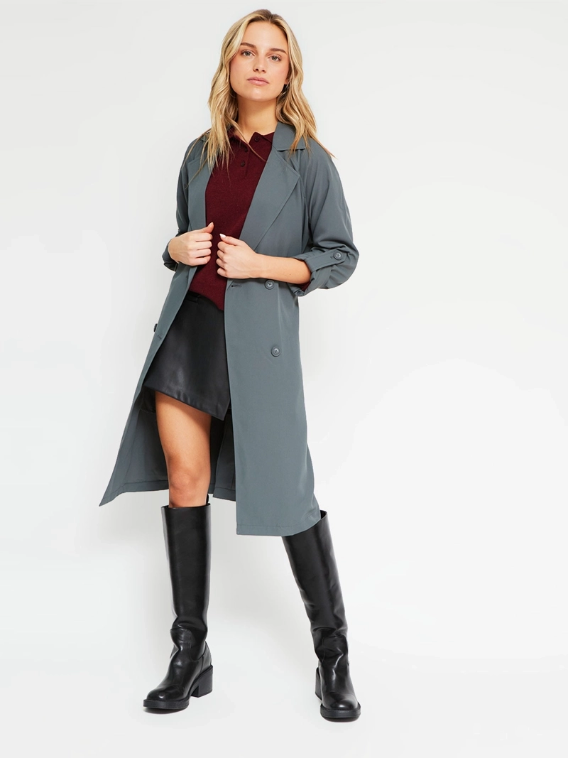 ABRIGO MUJER INDEX TRENCH BÁSICO - 5