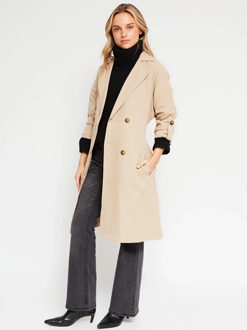 ABRIGO MUJER INDEX TRENCH BÁSICO - 5