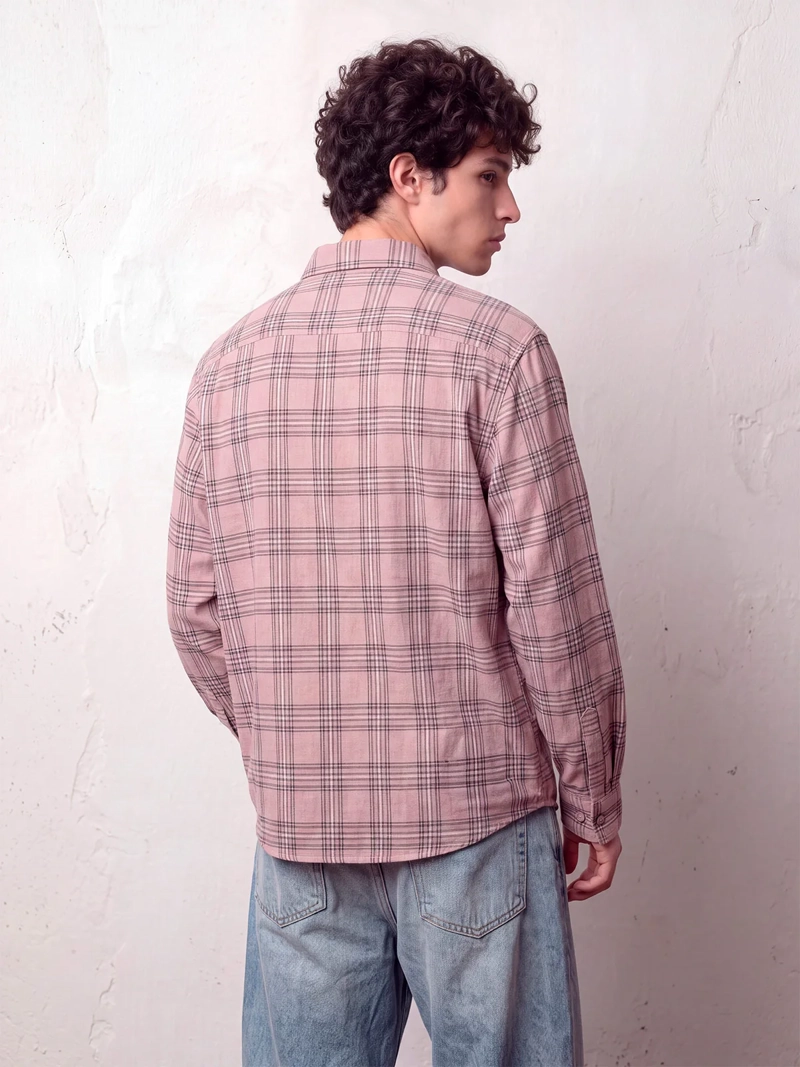 CAMISA HOMBRE INDEX ALGODÓN MANGA LARGA CUADROS - 2