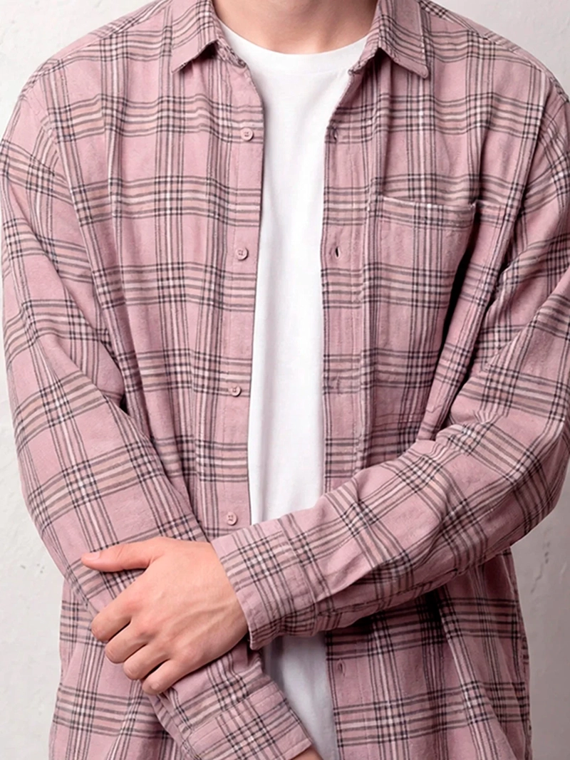 CAMISA HOMBRE INDEX ALGODÓN MANGA LARGA CUADROS - 3