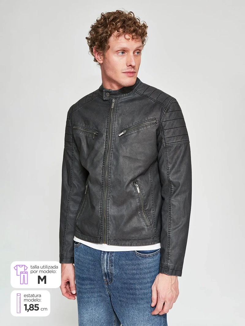 CHAQUETA HOMBRE BARBADOS MOTO - 1