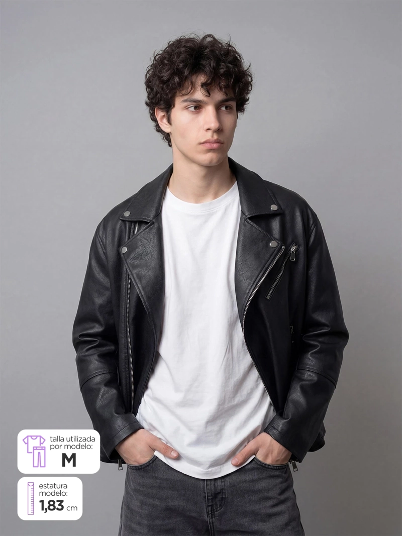 CHAQUETA HOMBRE INDEX BIKER - 1