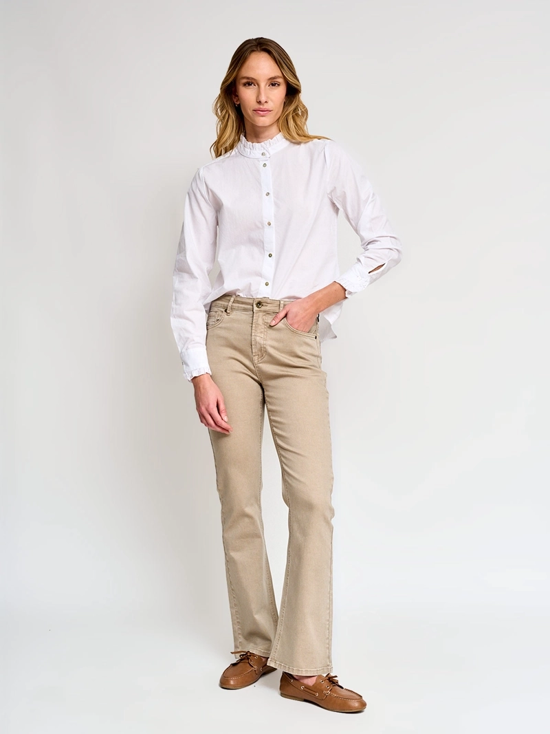 BLUSA MUJER REGATTA ALGODÓN MANGA LARGA VUELOS - 5