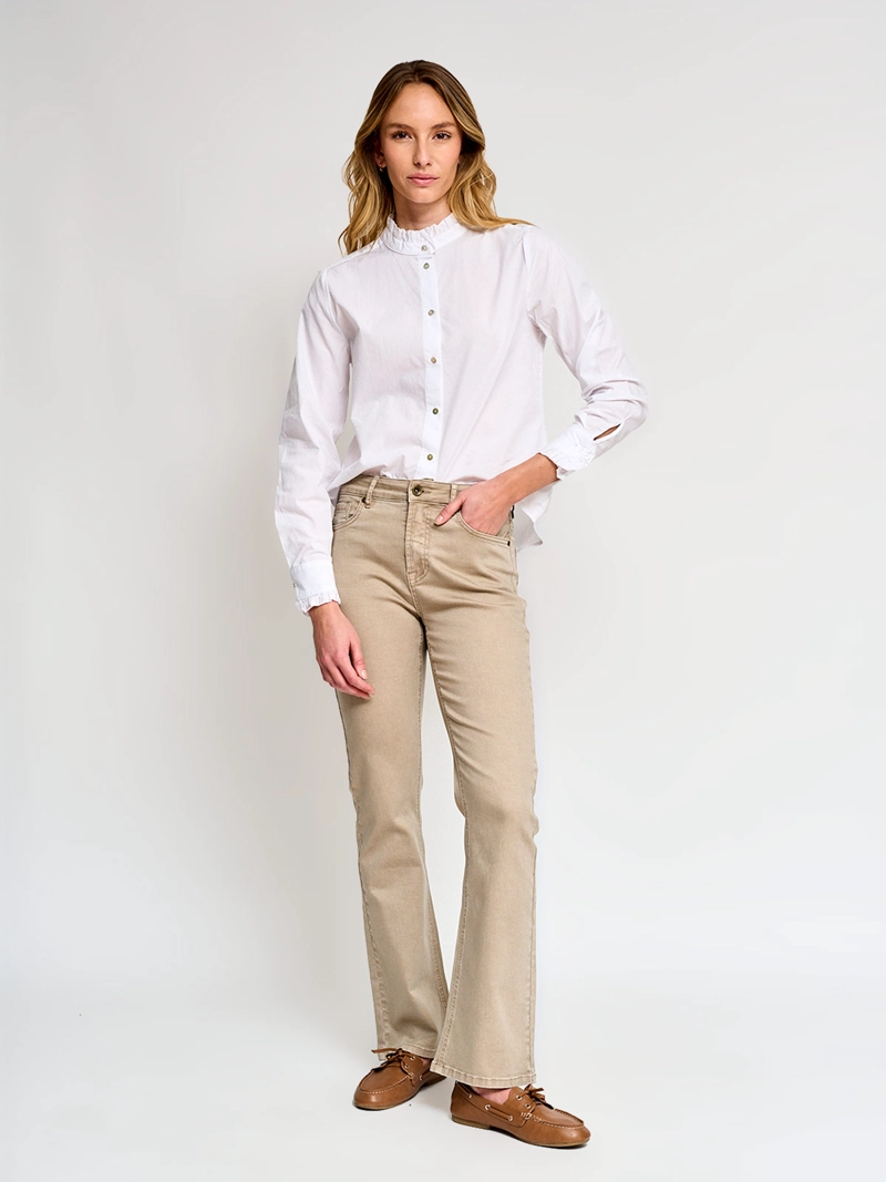 BLUSA MUJER REGATTA ALGODÓN MANGA LARGA VUELOS - 5