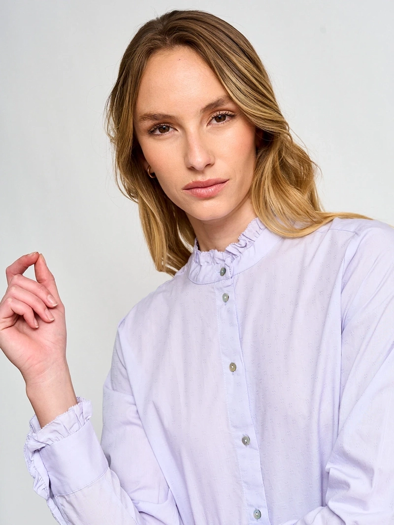 BLUSA MUJER REGATTA ALGODÓN MANGA LARGA VUELOS - 4
