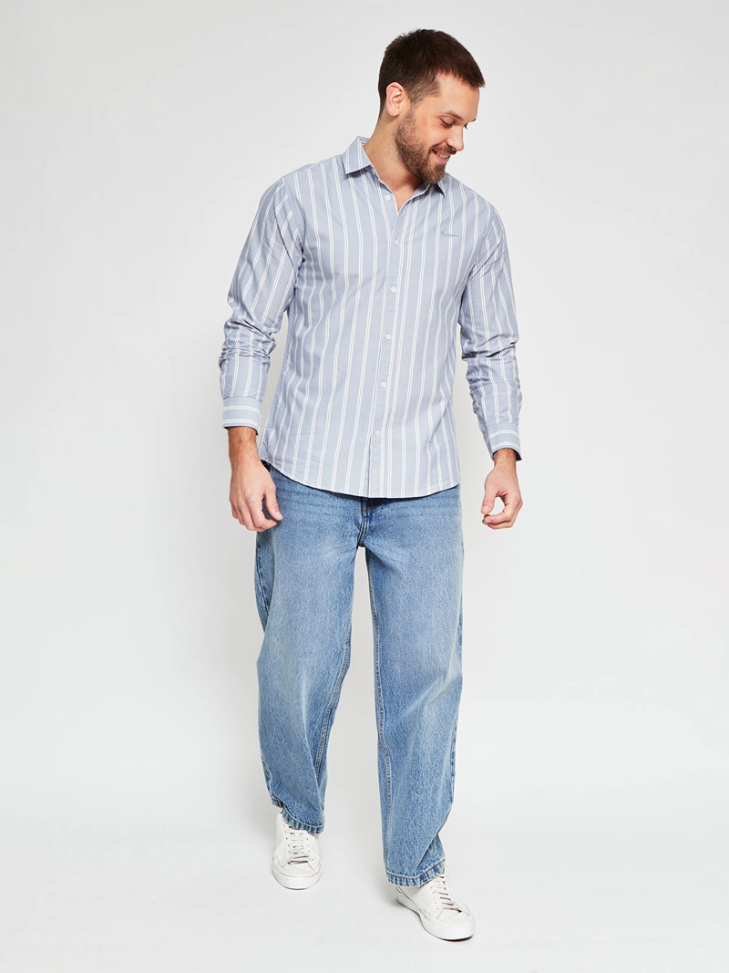 CAMISA HOMBRE PEPE JEANS ALGODÓN MANGA LARGA LÍNEAS - 4