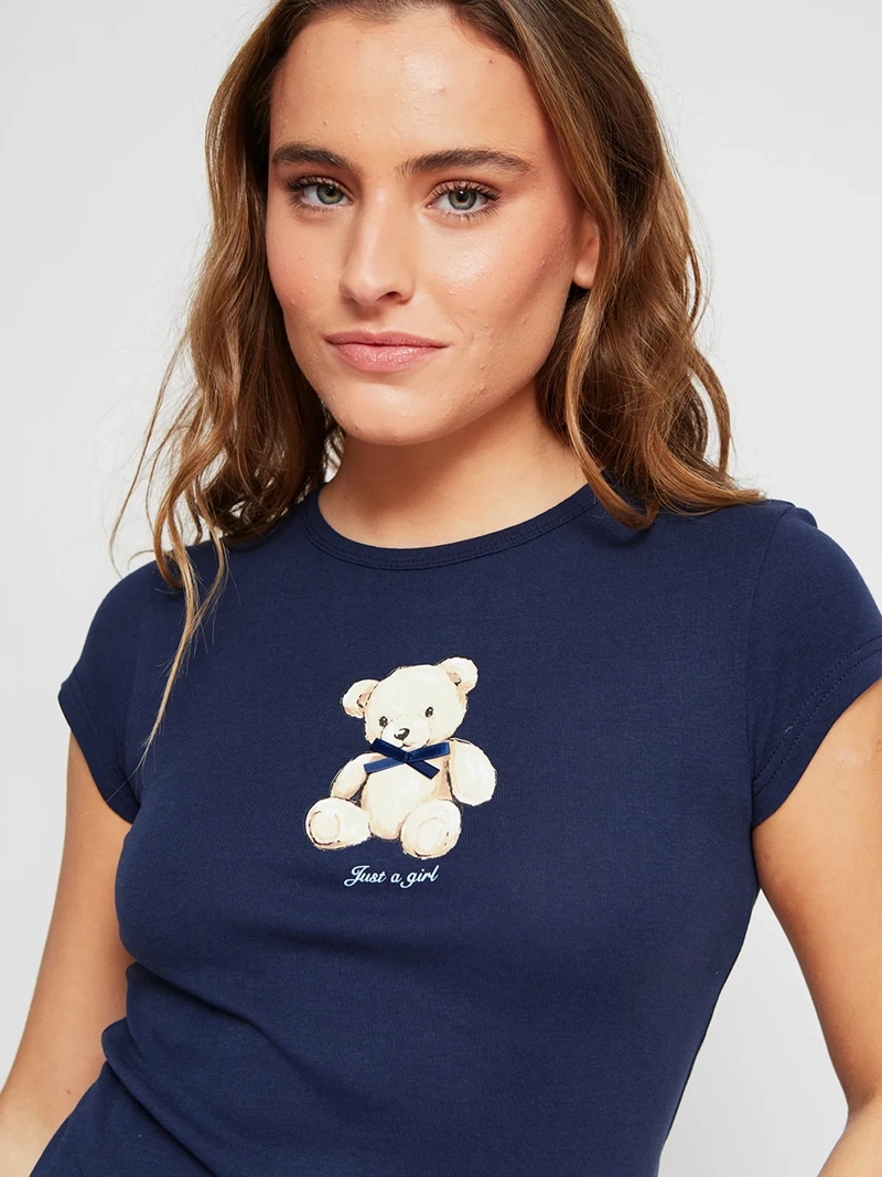 POLERA MUJER INDEX ALGODÓN MANGA CORTA - 3