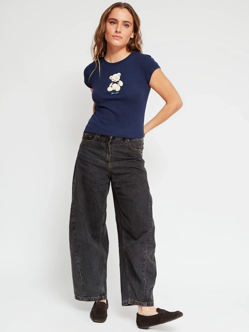 POLERA MUJER INDEX ALGODÓN MANGA CORTA - 4