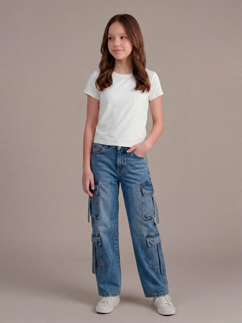INDEX TEEN JEANS NIÑA INDEX TEEN ALGODÓN CARGO