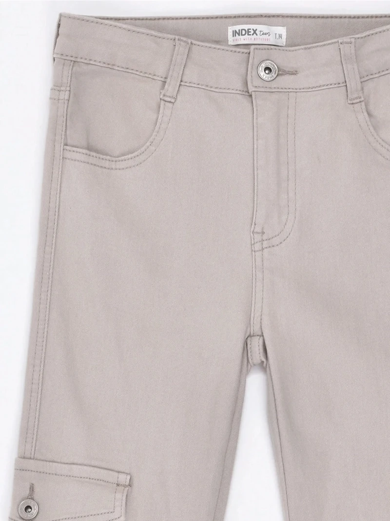 PANTALÓN NIÑA INDEX TEEN FLARE FIT CARGO - 5