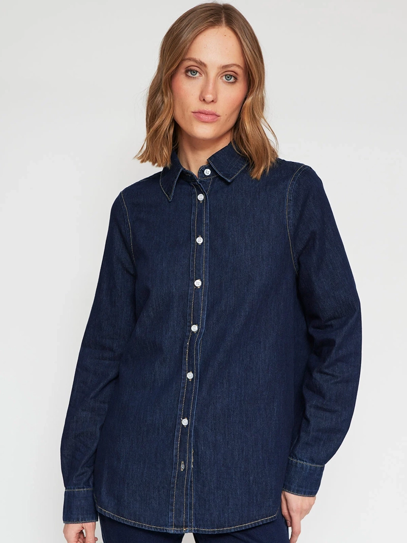 BLUSA MUJER MARQUIS ALGODÓN DENIM - 2