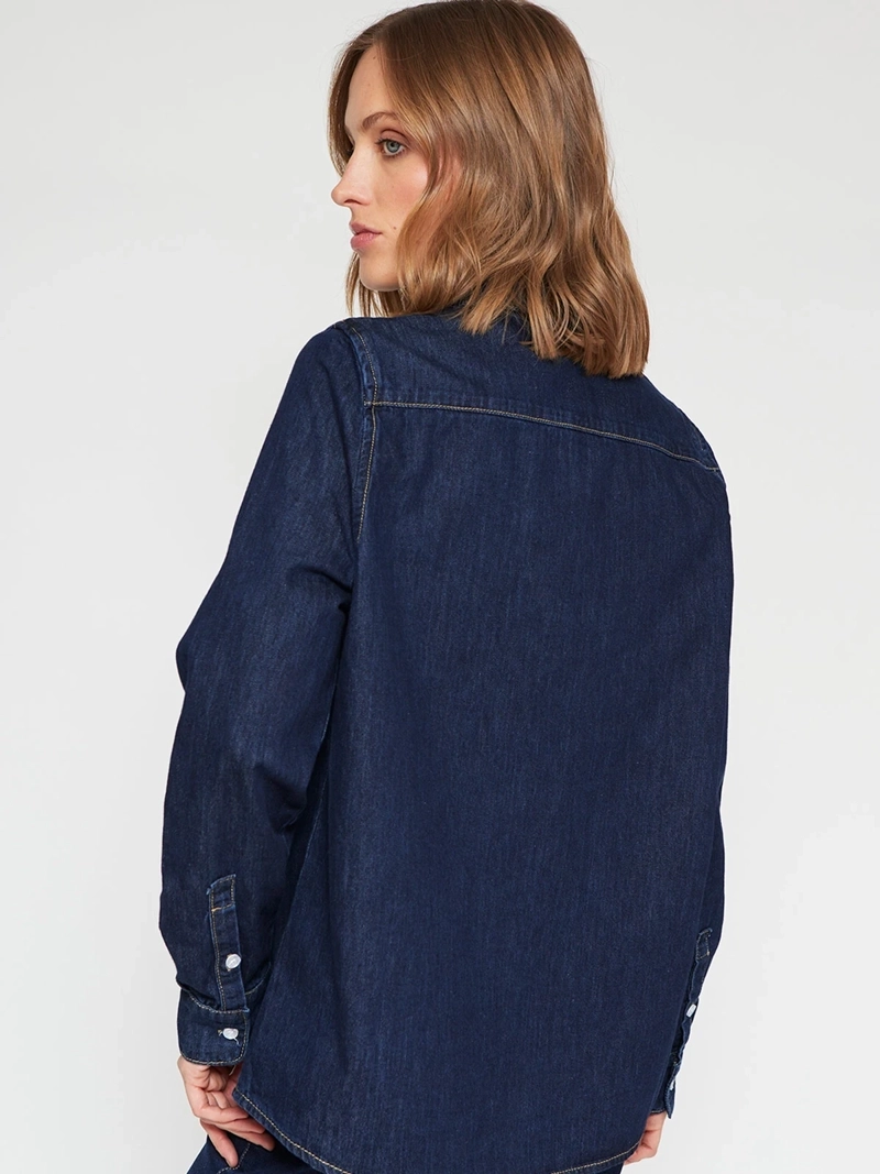 BLUSA MUJER MARQUIS ALGODÓN DENIM - 3