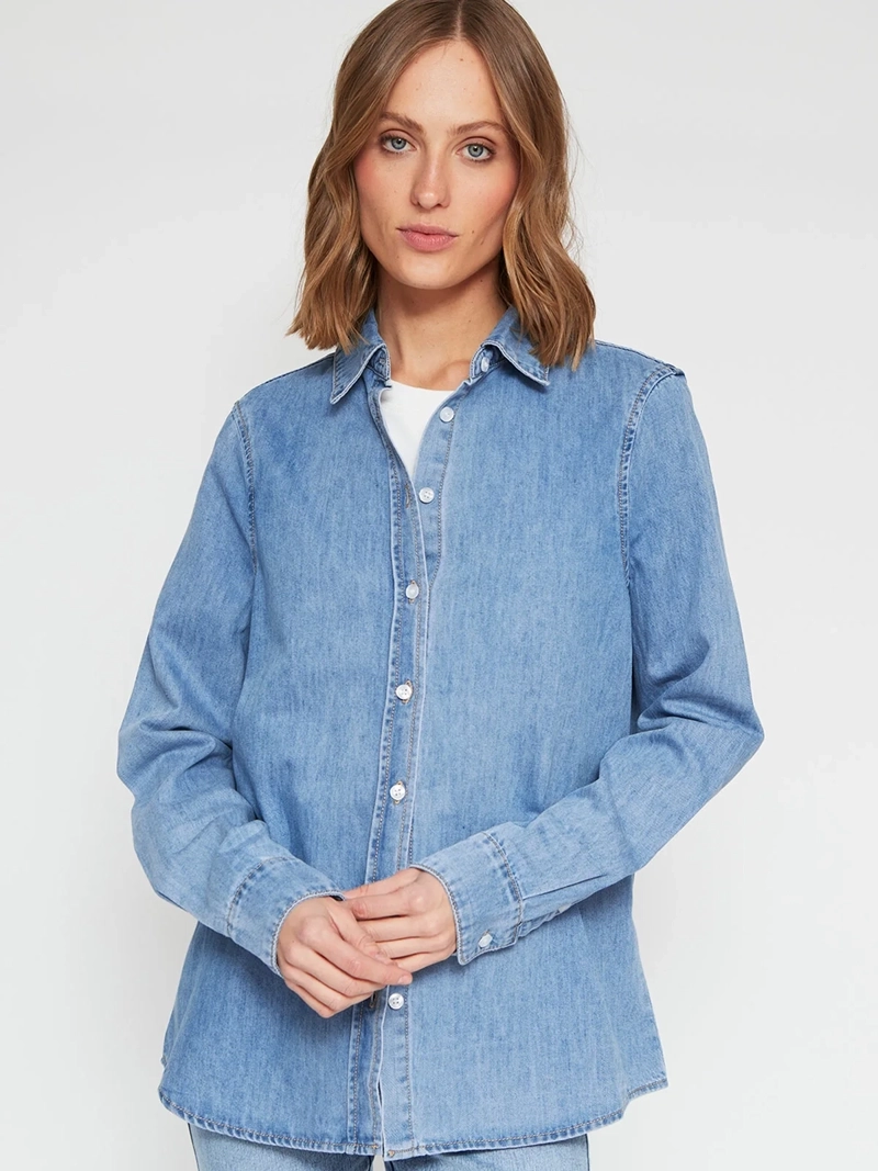BLUSA MUJER MARQUIS ALGODÓN DENIM - 2