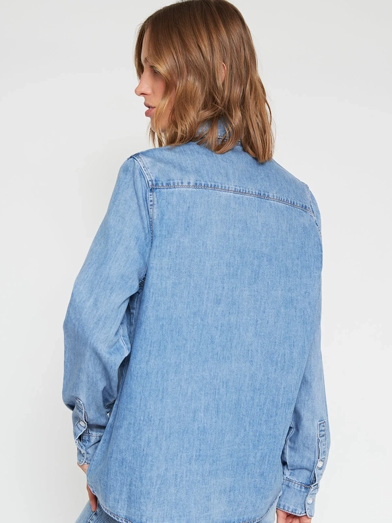 BLUSA MUJER MARQUIS ALGODÓN DENIM - 3