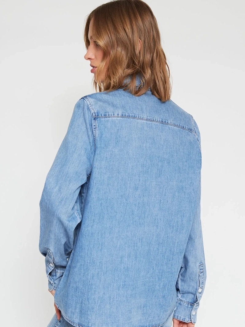 BLUSA MUJER MARQUIS ALGODÓN DENIM - 3