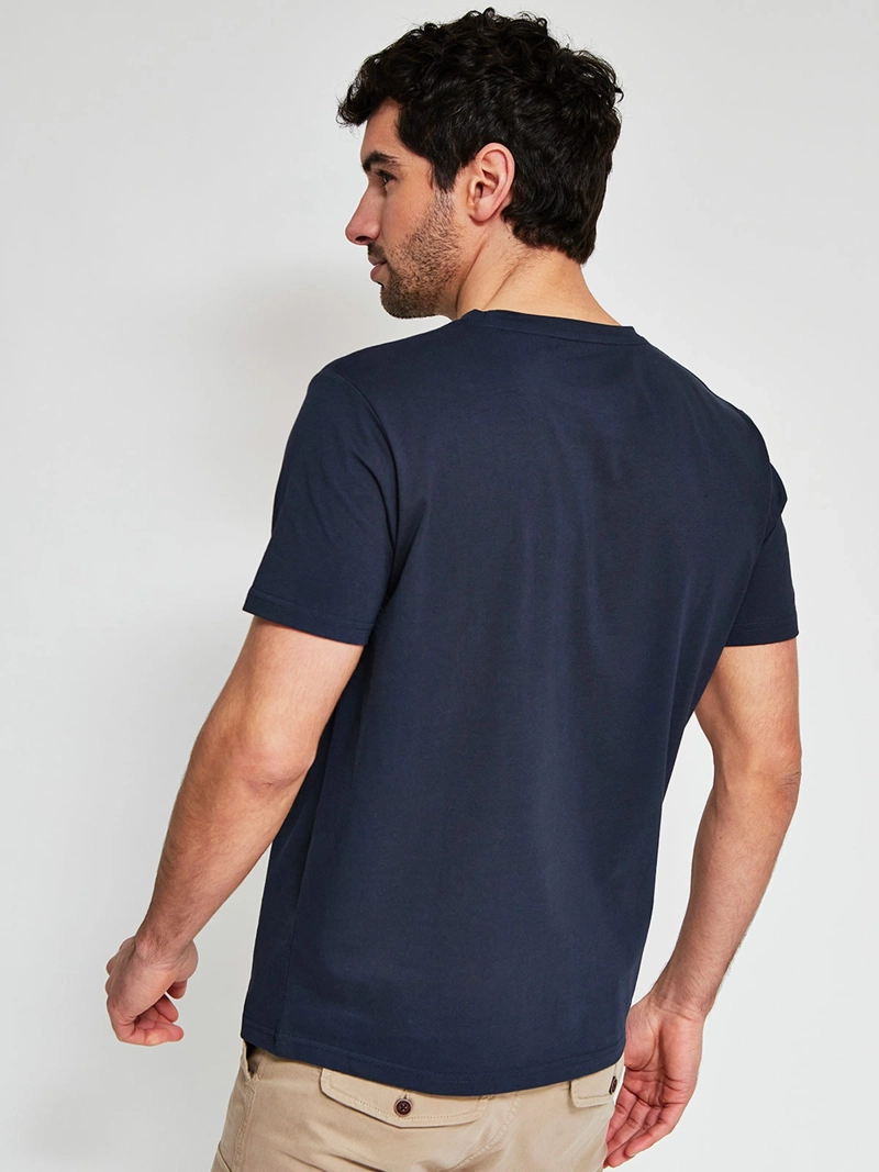 POLERA HOMBRE ROBERT LEWIS ALGODÓN CUELLO REDONDO MANGA CORTA ESTAMPADA - 2